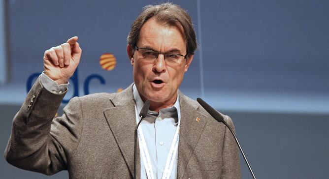 El presidente de la Generalitat y líder de Convergència, Artur Mas, durante su intervención en el Consell Nacional el pasado 18 enero