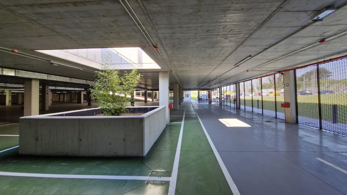 La obra del parking de la avenida de Portugal finalizará este mes