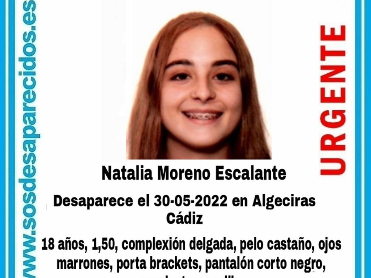 Alertan sobre la desaparición de una joven de 18 años en Algeciras