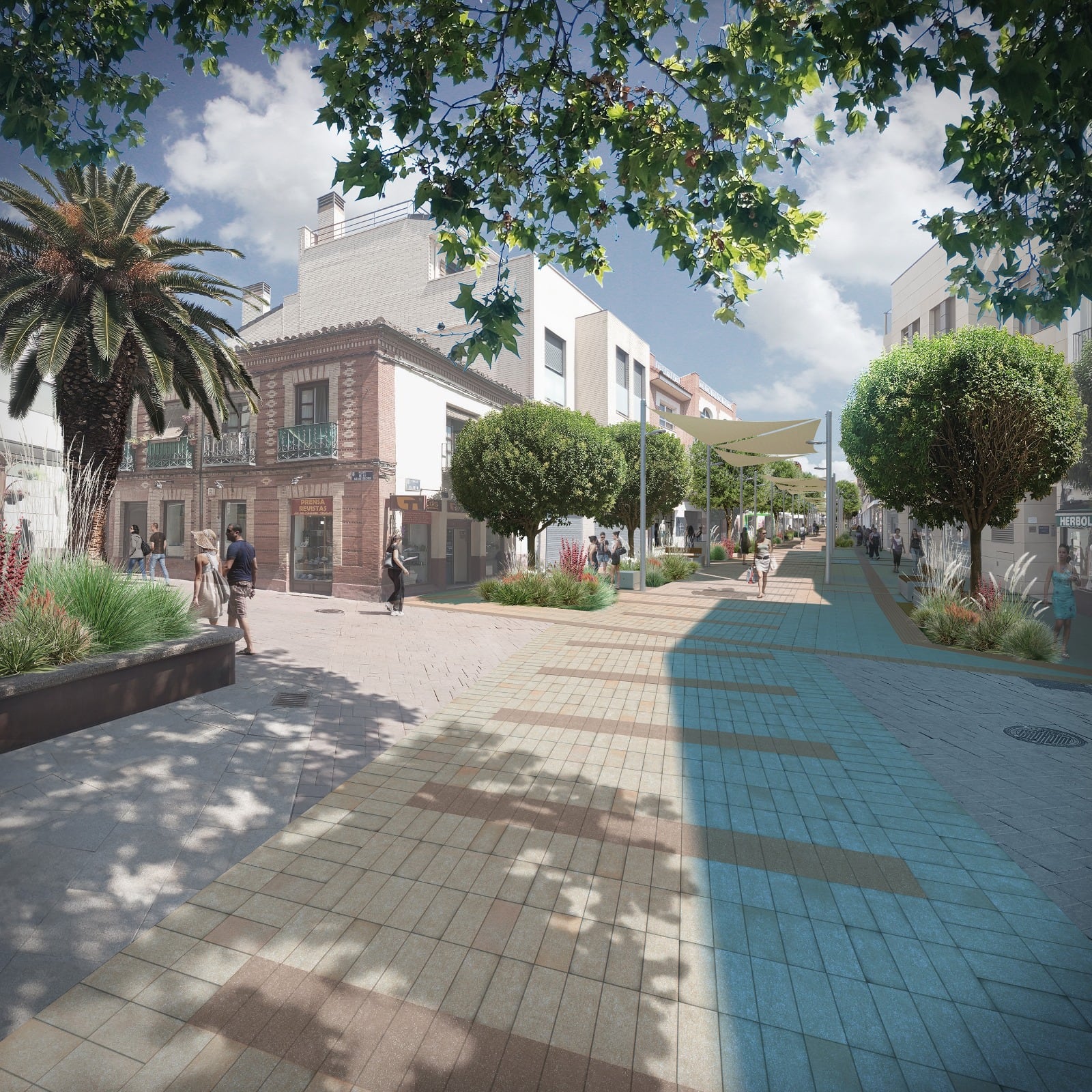 La proyección digital de la remodelación de la calle Madrid