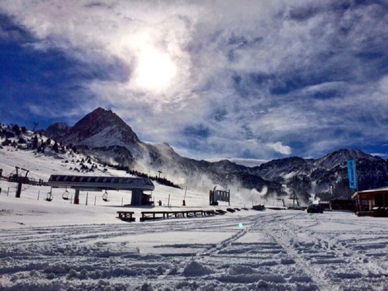 Aspecte que presentava ahir GrandValira després de la primera nevada de la temporada, el passat cap de setmana.