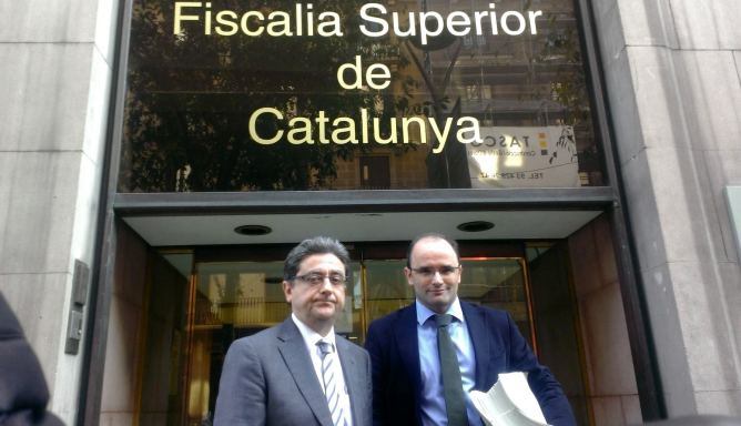 Els representants del PP, davant la fiscalia