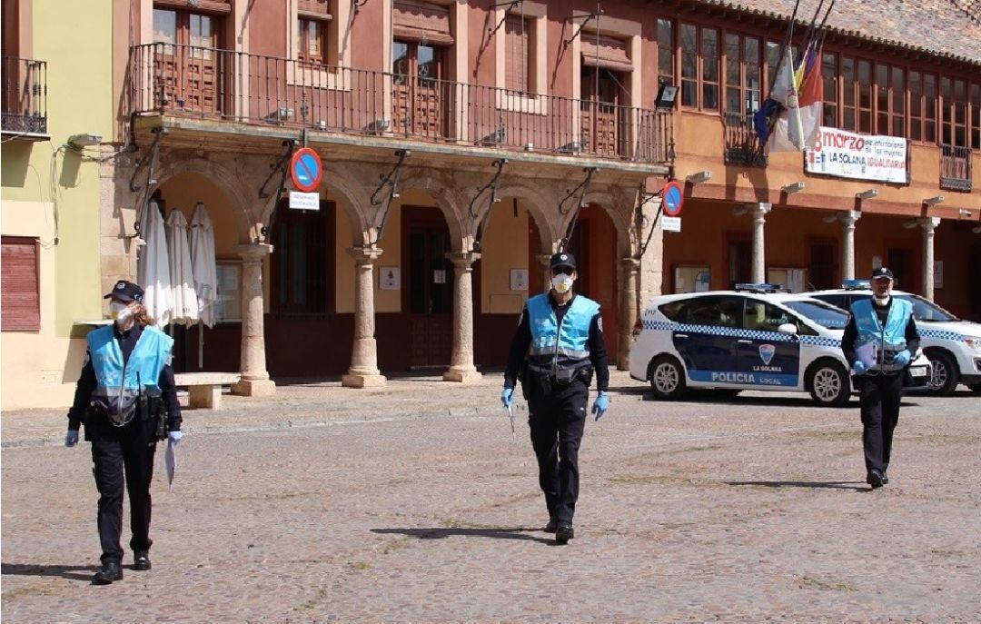 Imagen de archivo de algunos de los efectivos de la Policía Local de La Solana 