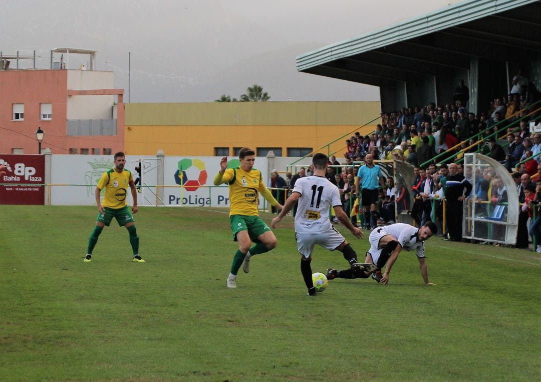 Un momento del partido.