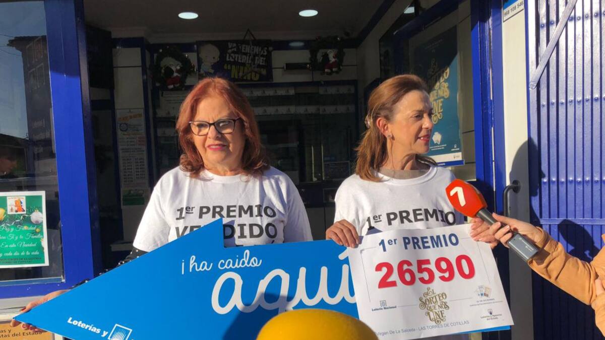 Los grandes premios de la Lotería de Navidad dejan 32 millones de euros en la Región