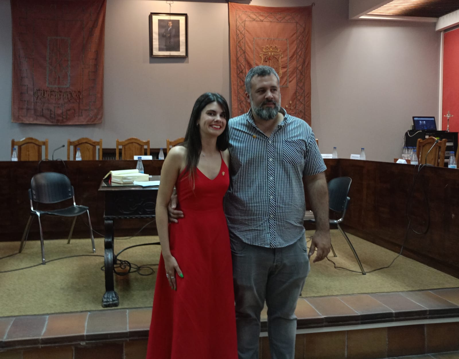 Lucía Arranz y Jonás Gómez concejales de IU en Cuéllar