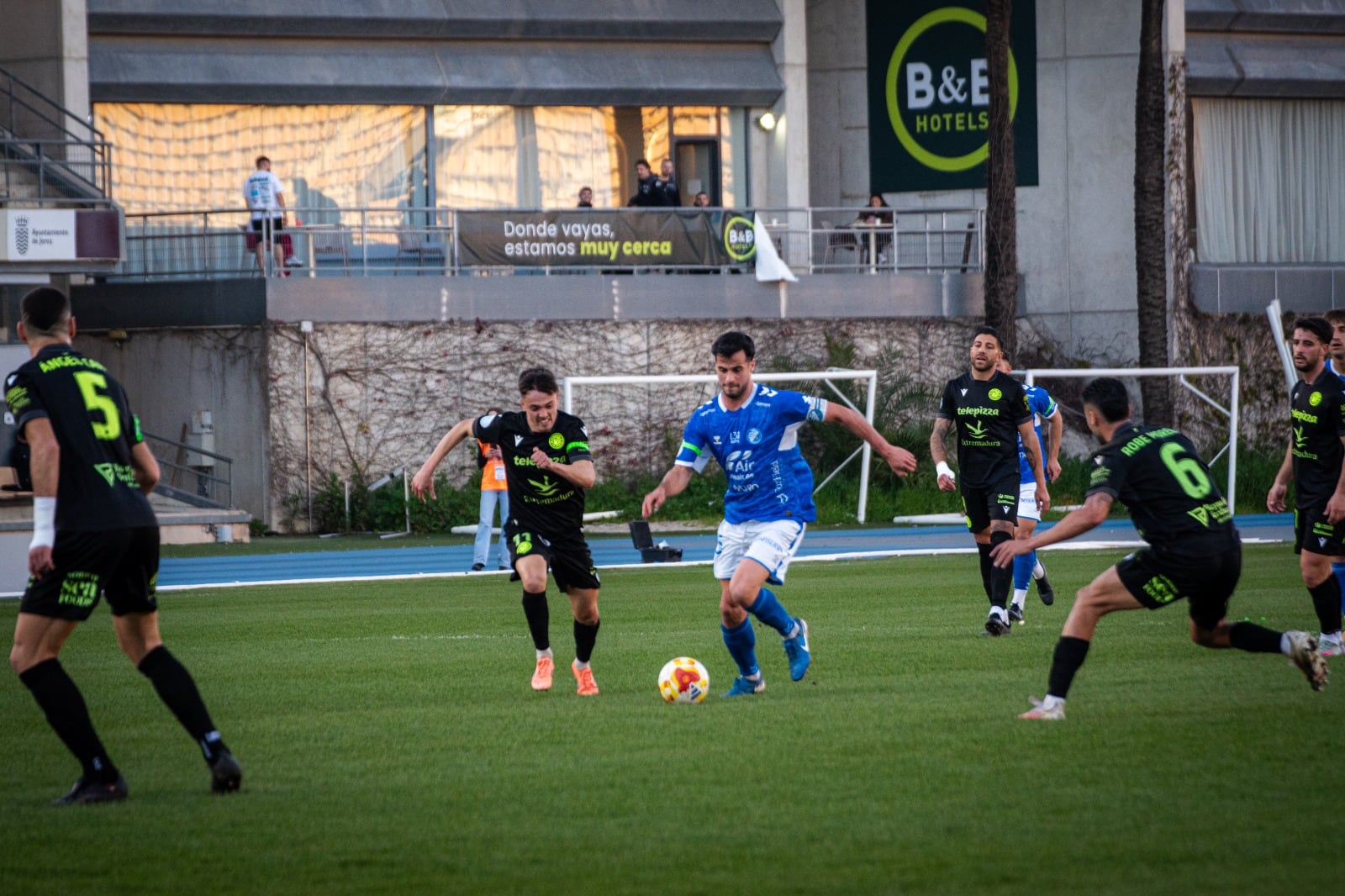 Imagen del partido entre el Xerez DFC y el Extremadura