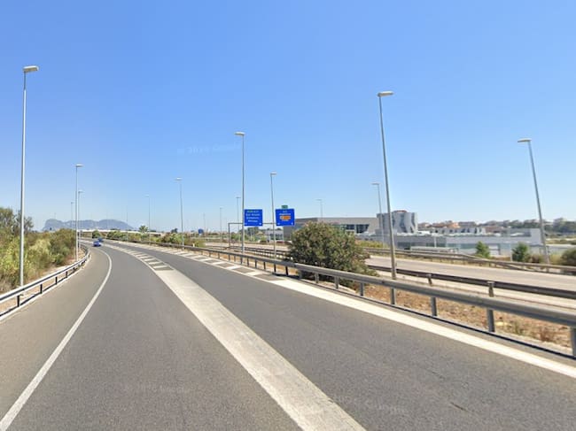 Autovía A-7 a la altura de Los Barrios