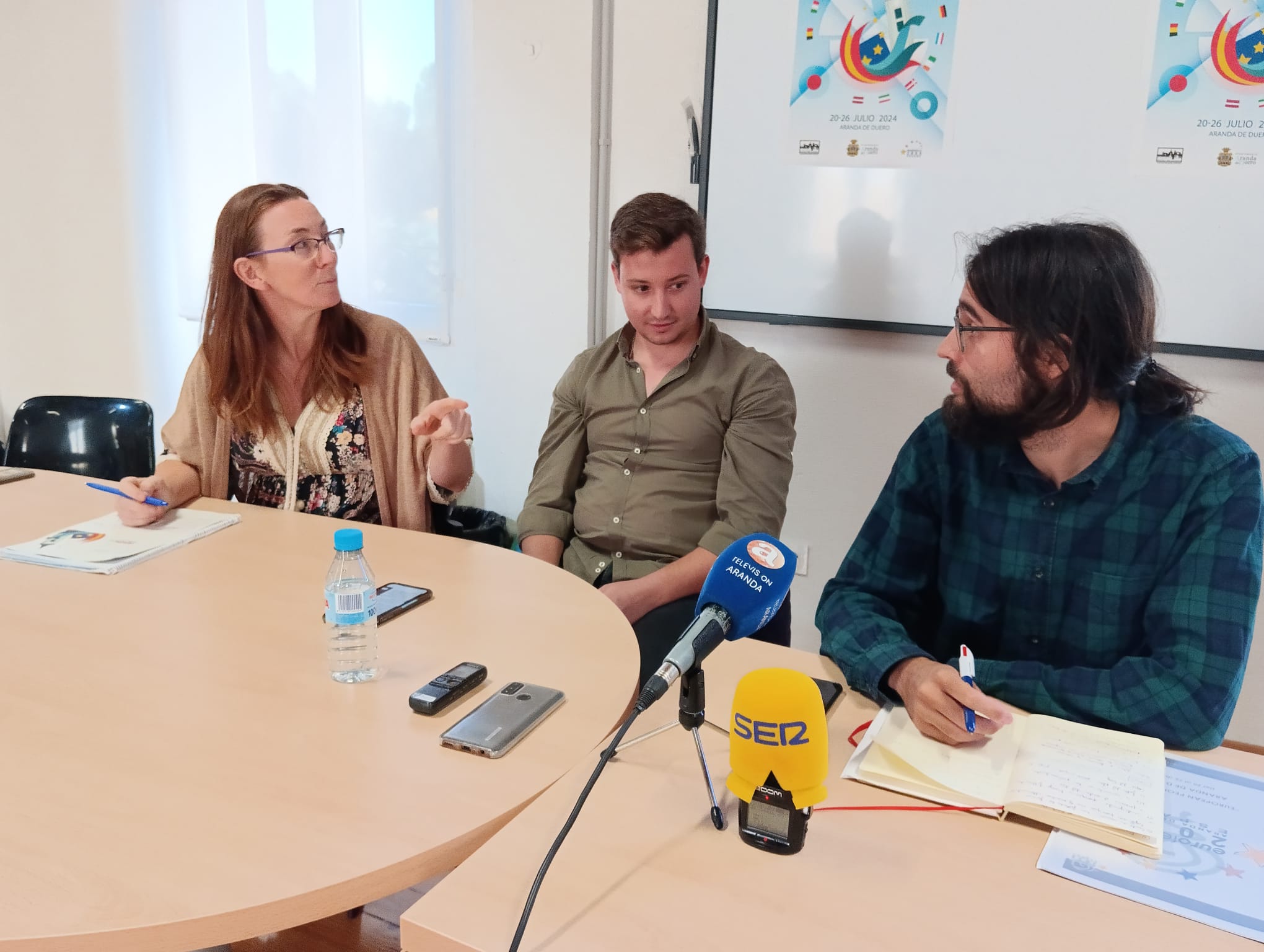 Noa Simón, ALejandro Arranz y Carlos Medina