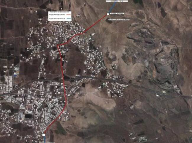 Trazado de la LZ-35.