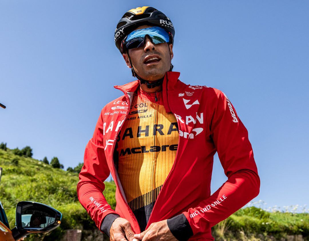 Mikel Landa con la equipación del pasado año.