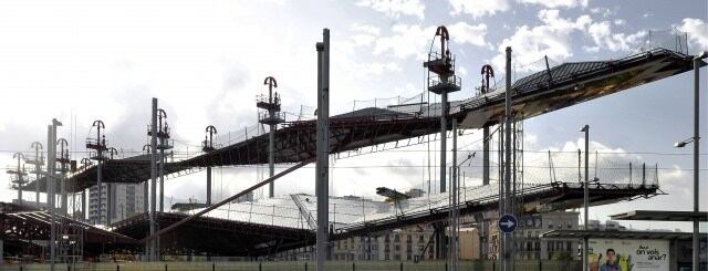 Panoràmica del nou recinte del Mercat dels Encants