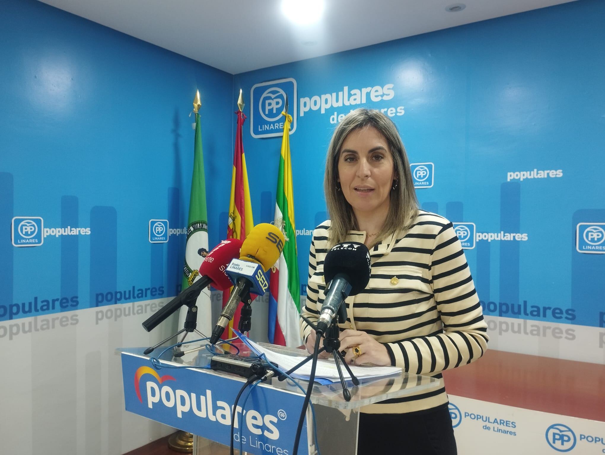 Mariola Aranda, presidenta del PP de Linares.
