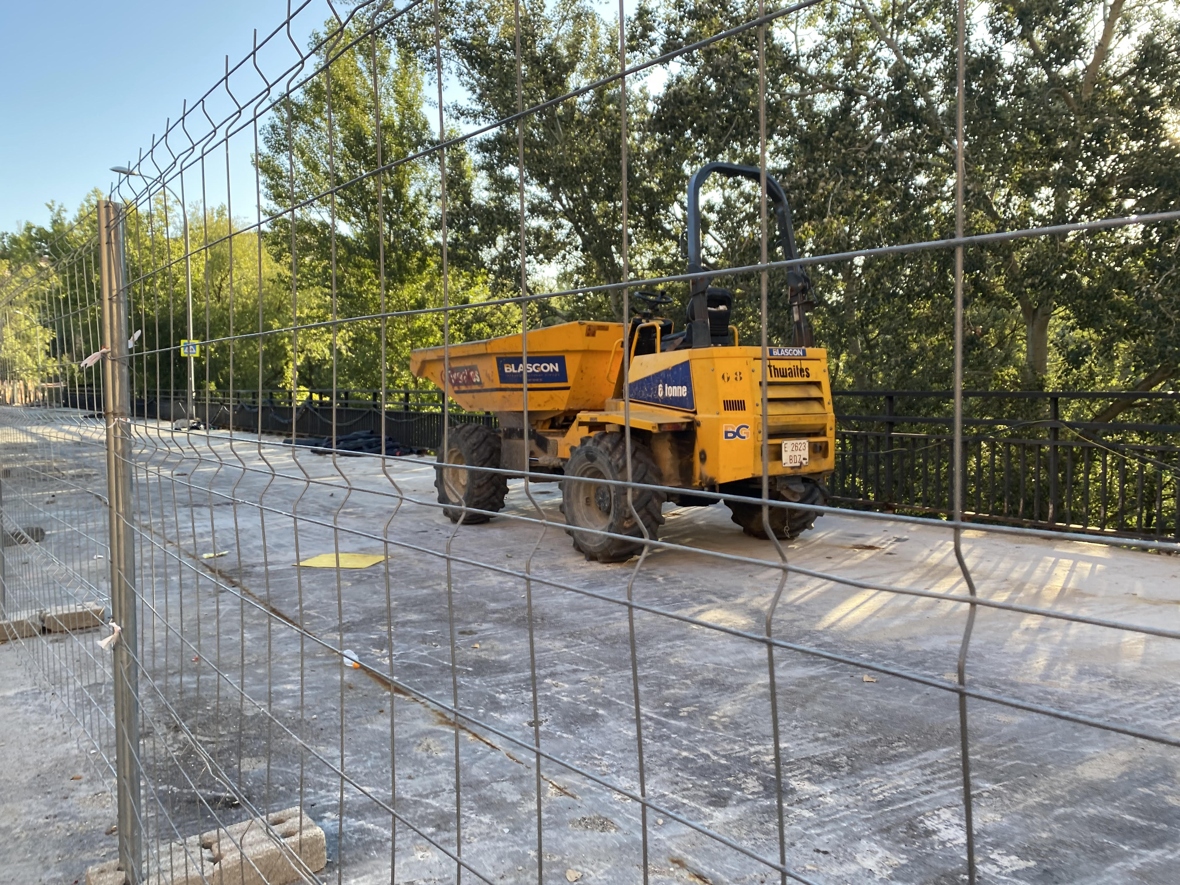 Obras en el Puente Bigar