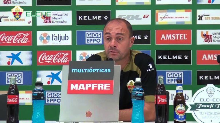 Vicente Mir, en sala de prensa