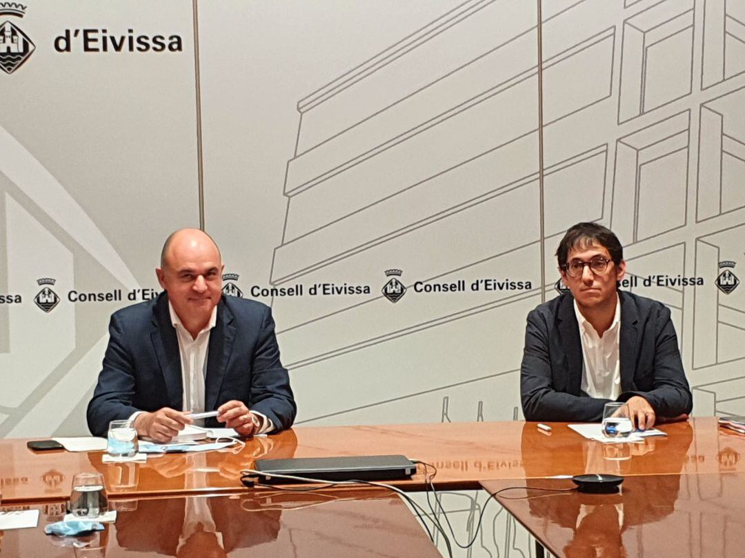 Vicent Marí y Iago Negueruela en rueda de prensa