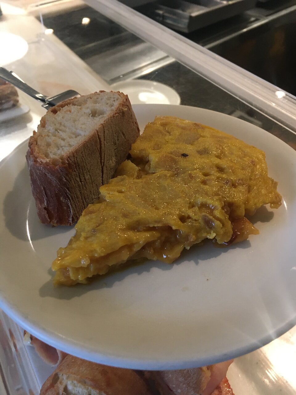 Tortilla del Restaurante Cañadío.