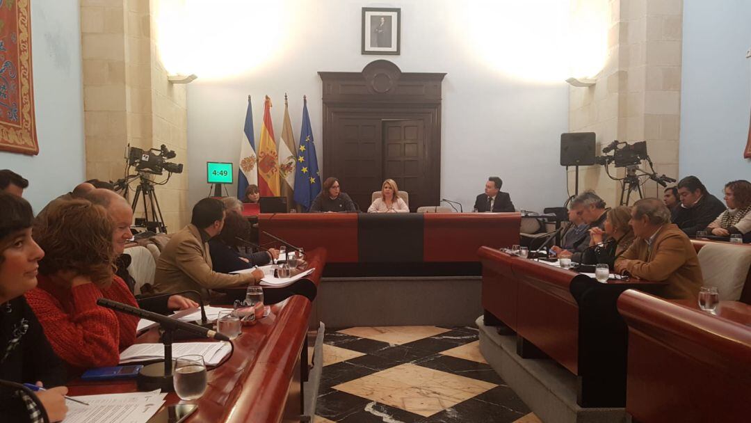 Imagen de la sesión plenaria en el Ayuntamiento de Jerez de este jueves