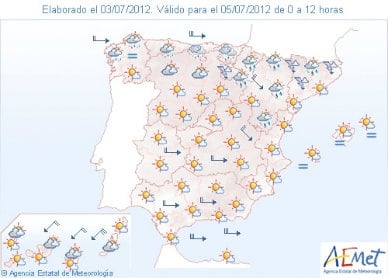 Vuleven las lluvias. las temperaturas bajan de forma generalizada.