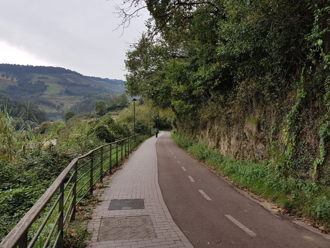 La nueva unión de los bidegorris parte desde el extremo de la Avenida Euskadi, en la intersección con la ronda de Ismael Gorostiza, y cruza la calle por el paso de peatones existentes ya que tiene anchura suficiente.