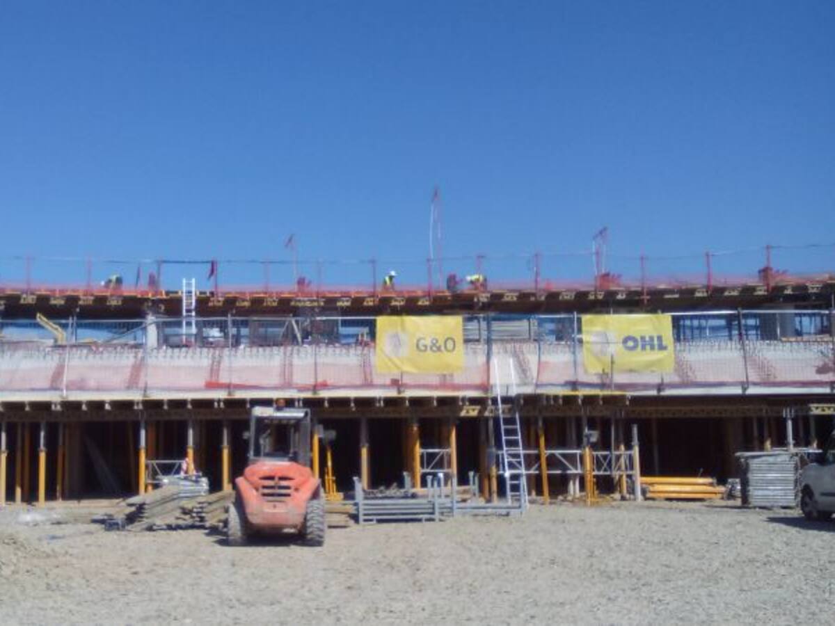 Les obres del Palau d'Esports dels Jocs Mediterranis arriben al 25% d'execució