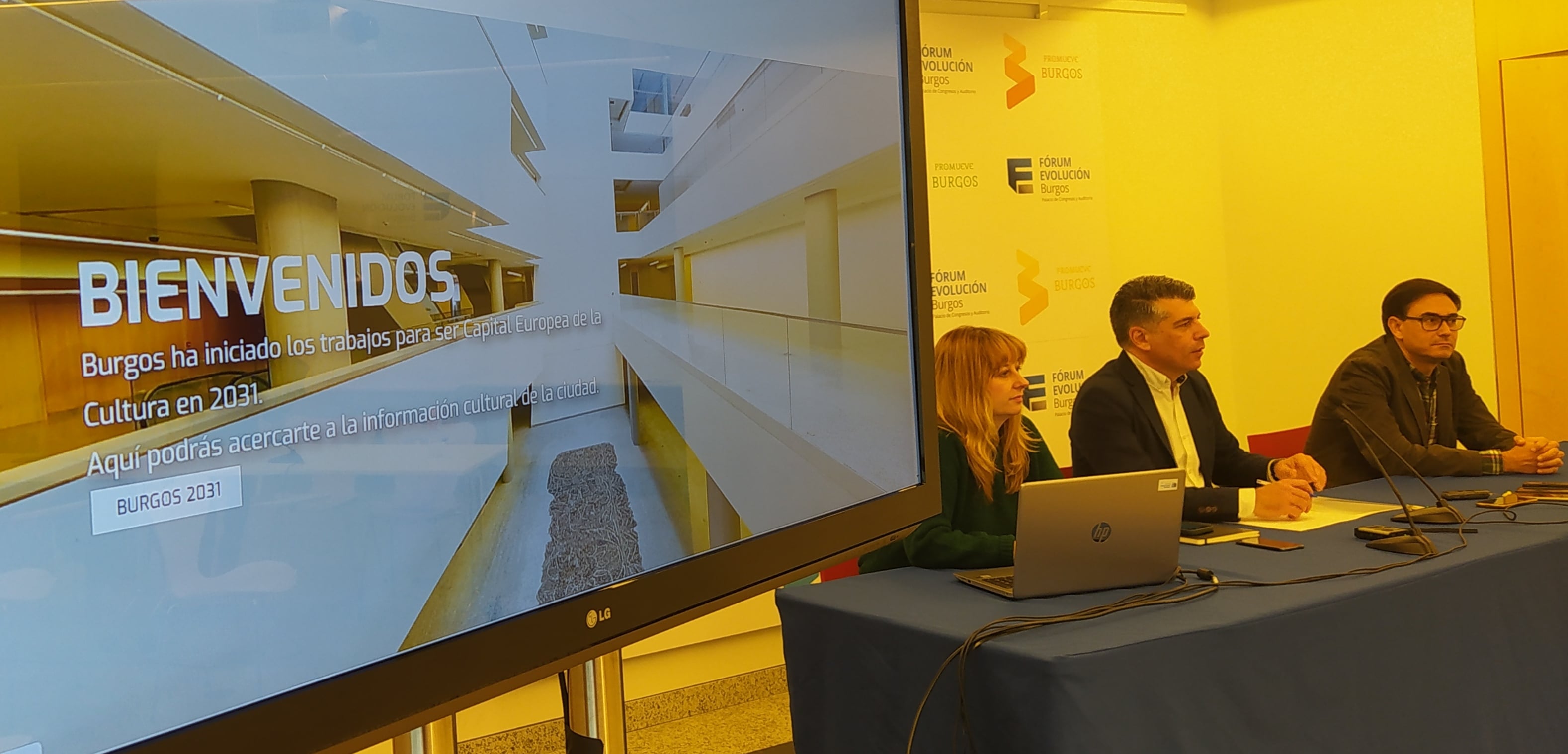 Presentación de la página web de la candidatura de Burgos a Capital Europea de la Cultura