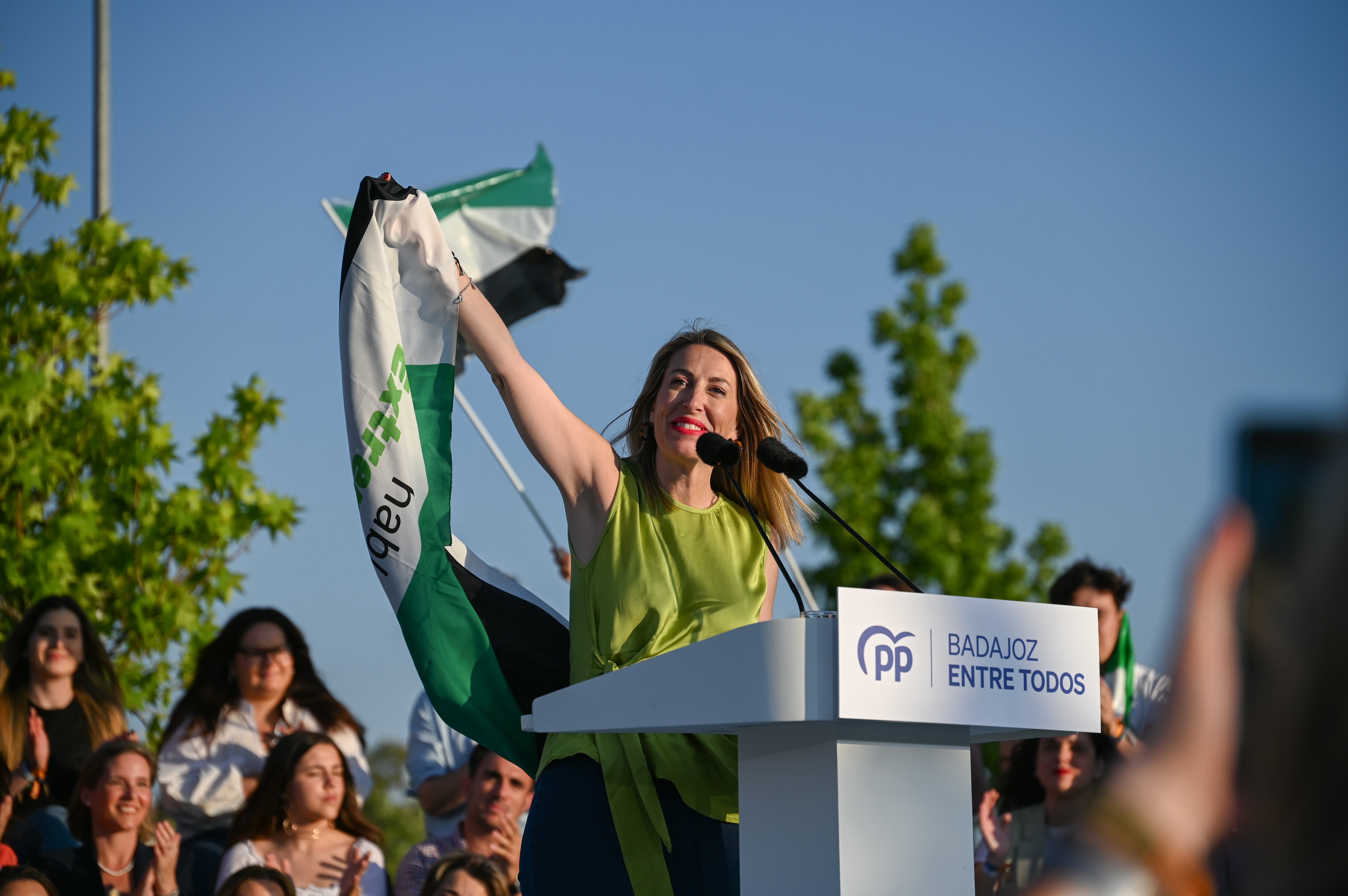 La candidata a la presidencia de Extremadura, María Guardiola