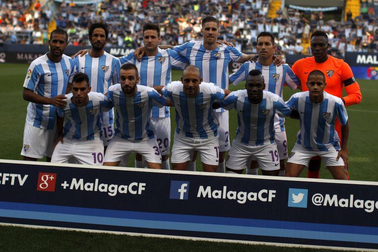Primera alineación del Málaga de la temporada