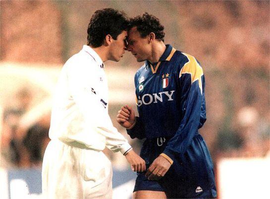 Raúl se encara con Pietro Vierchowod