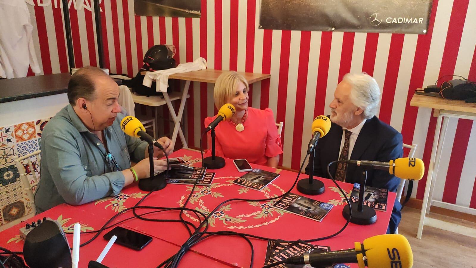 María José García Pelayo y Agustín Muñoz en el programa Hoy por Hoy especial Feria del Caballo