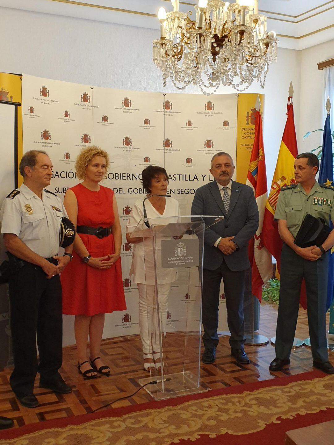 Presentación de la operación policial &quot;resurgir&quot; en la Subdelegación del Gobierno con la Delegada del Gobierno en Castilla y León, Mercerdes Martín