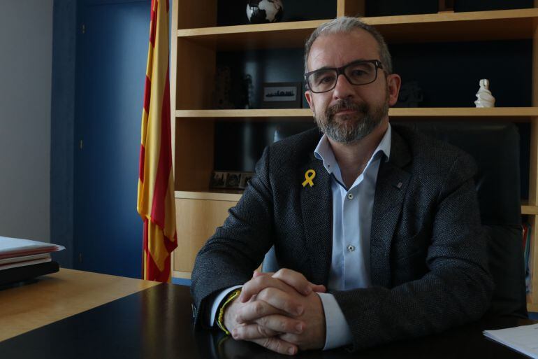 Primer pla de Josep Ginesta, secretari general del Departament de Treball, Afers Socials i Famílies, el 25 d&#039;abril de 2018. (horitzontal).