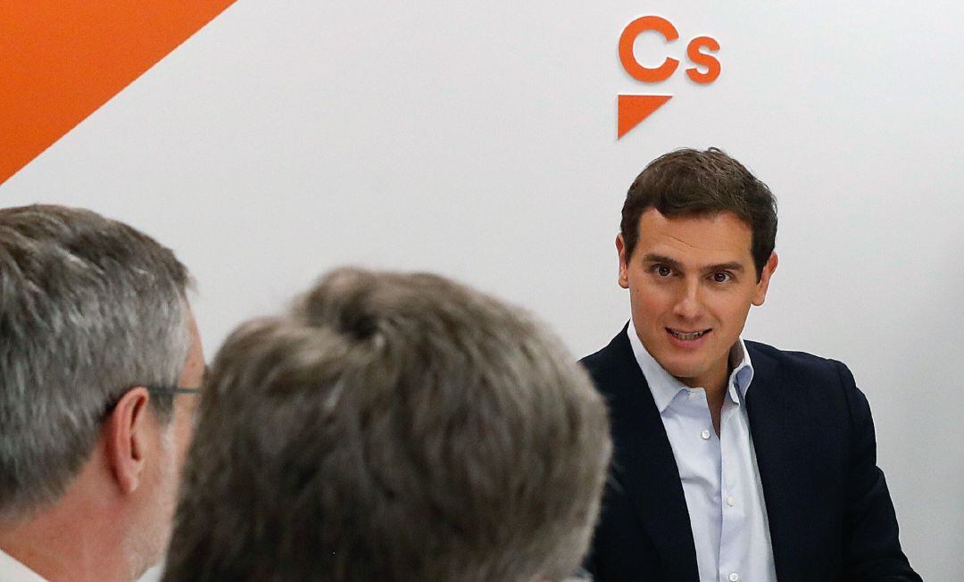 Albert Rivera, durante la reunión del Comité Permanente de Ciudadanos