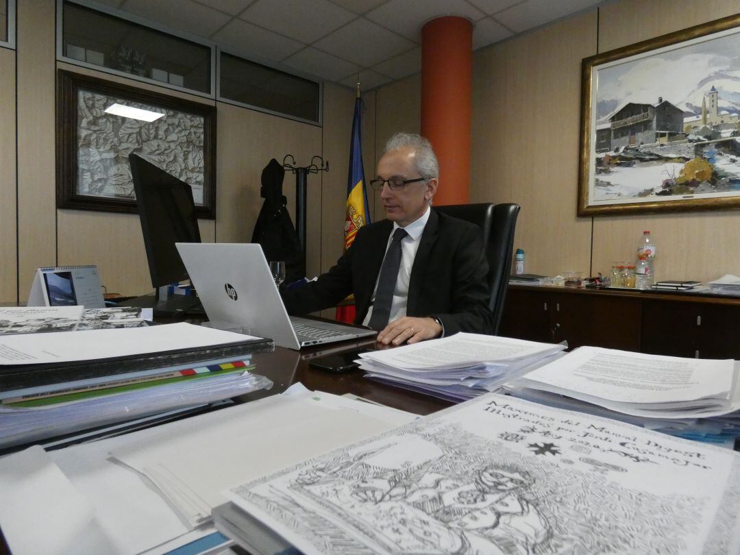 El cònsol major de Canillo, Francesc Camp.