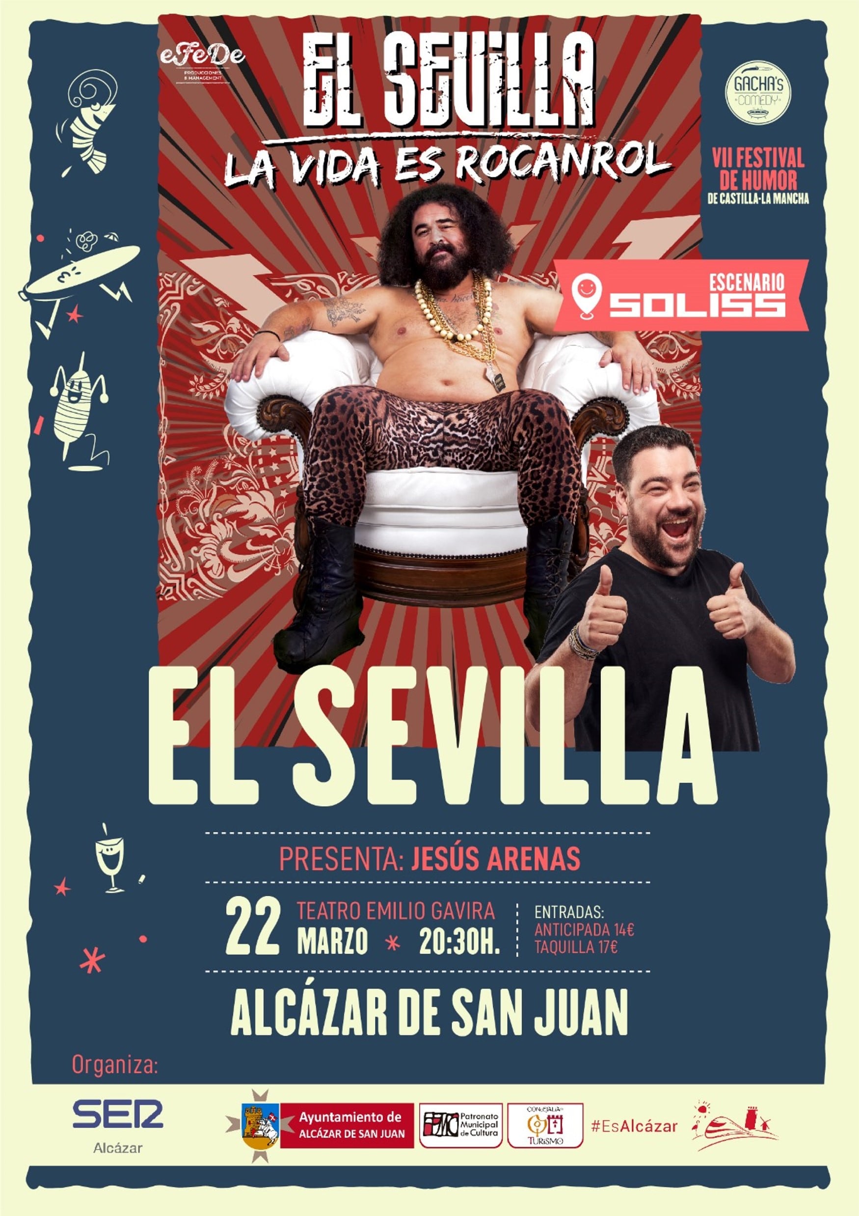 El Sevilla actuará junto a Jesús Arenas en Alcázar de San Juan