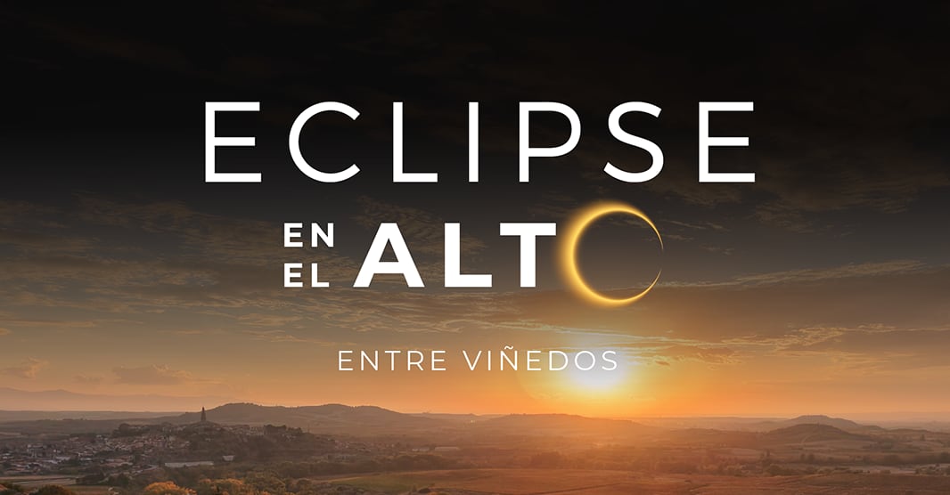 Eclipse en el Alto entre viñedos