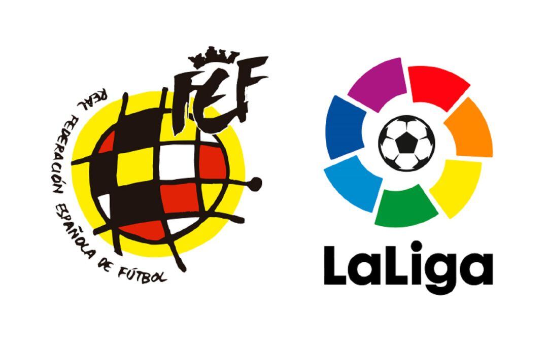 Logotipos de la RFEF y LaLiga