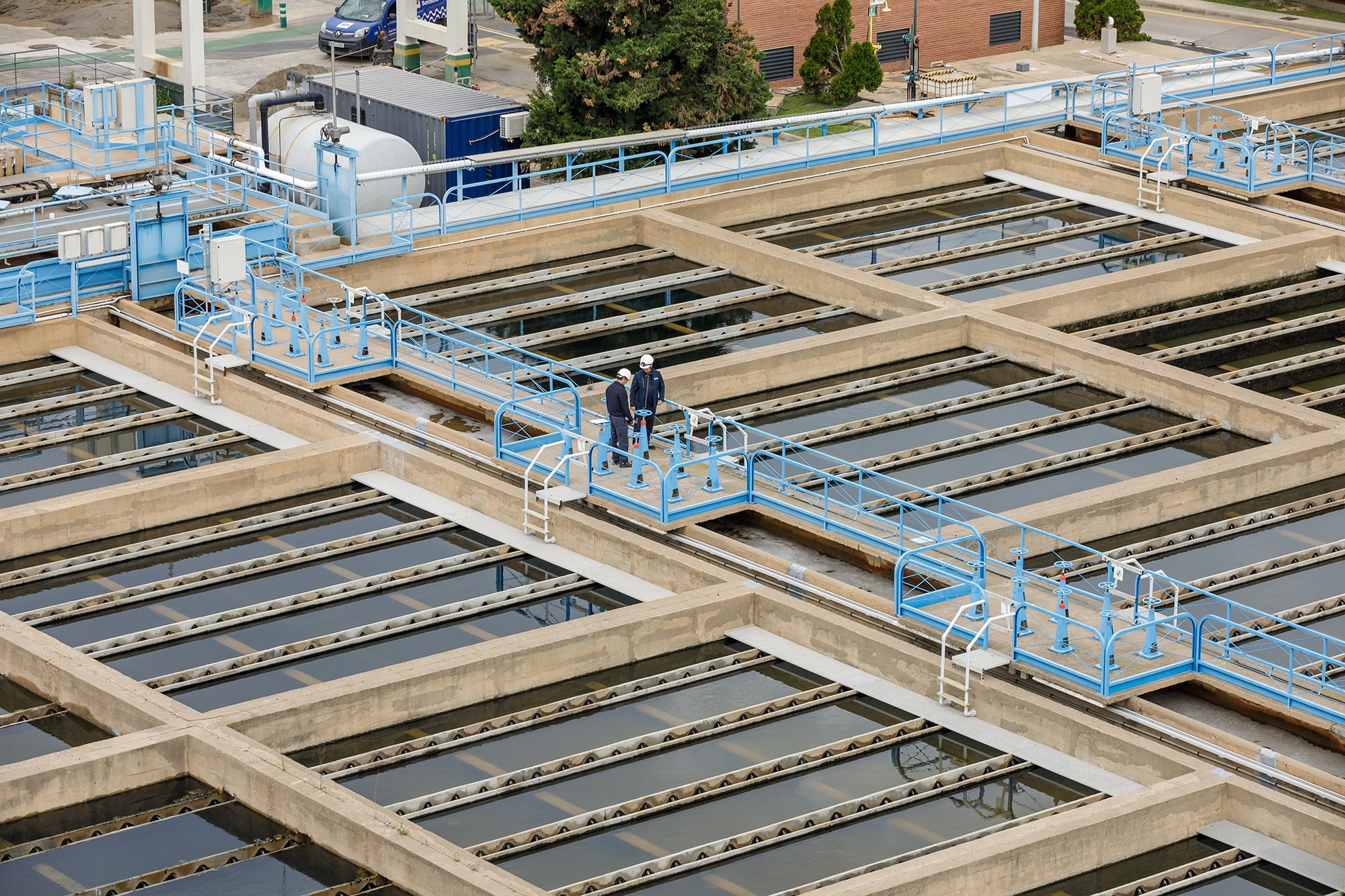 A l’estació potabilitzadora de Sant Joan Despí, està prevista una nova línia de tractament amb membranes d’ultrafiltració i osmosi inversa