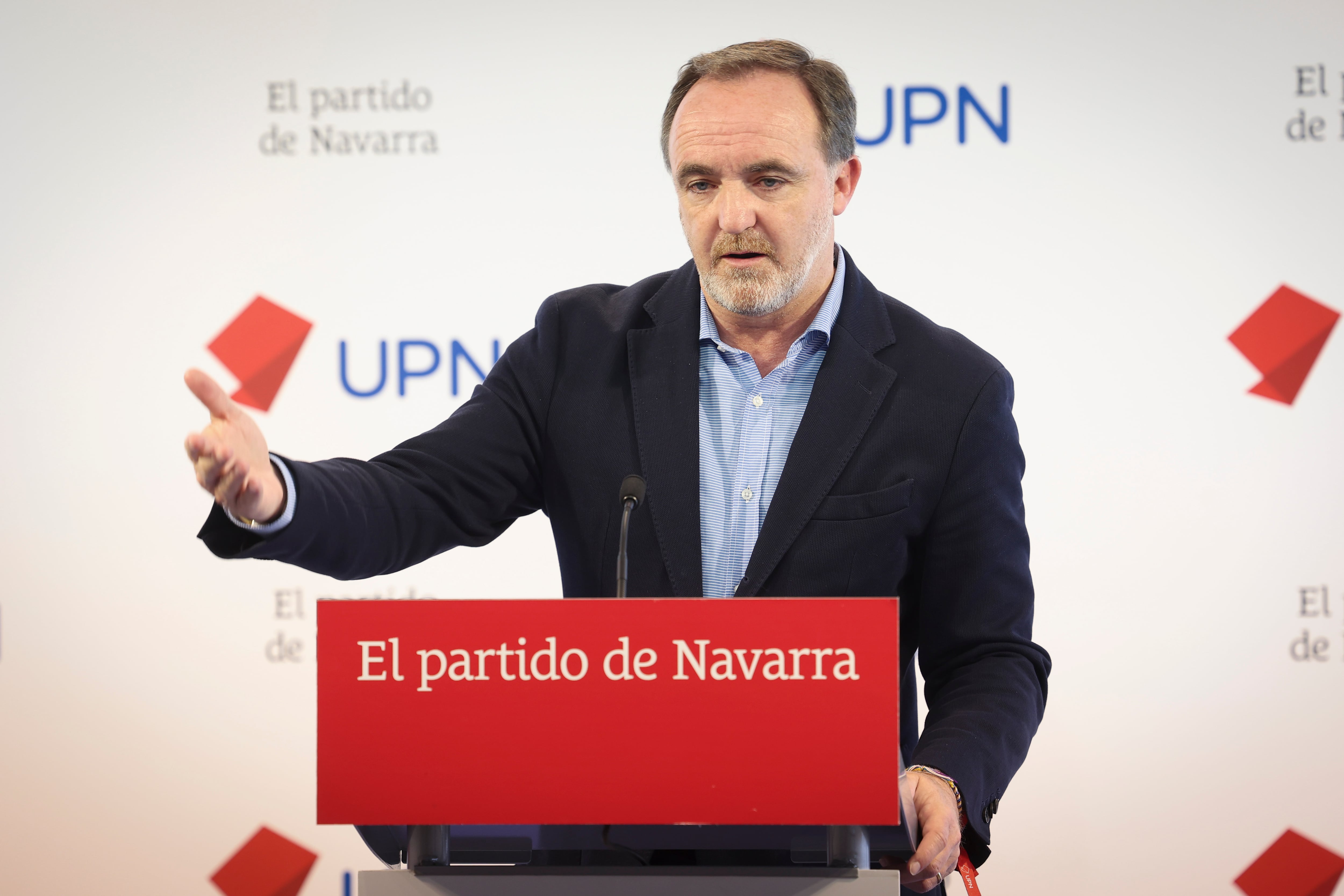 El presidente de UPN, Javier Esparza.