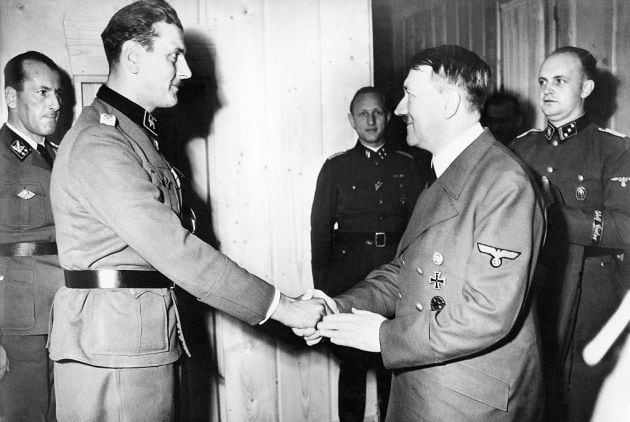 Otto Skorzeny y Adolph Hitler