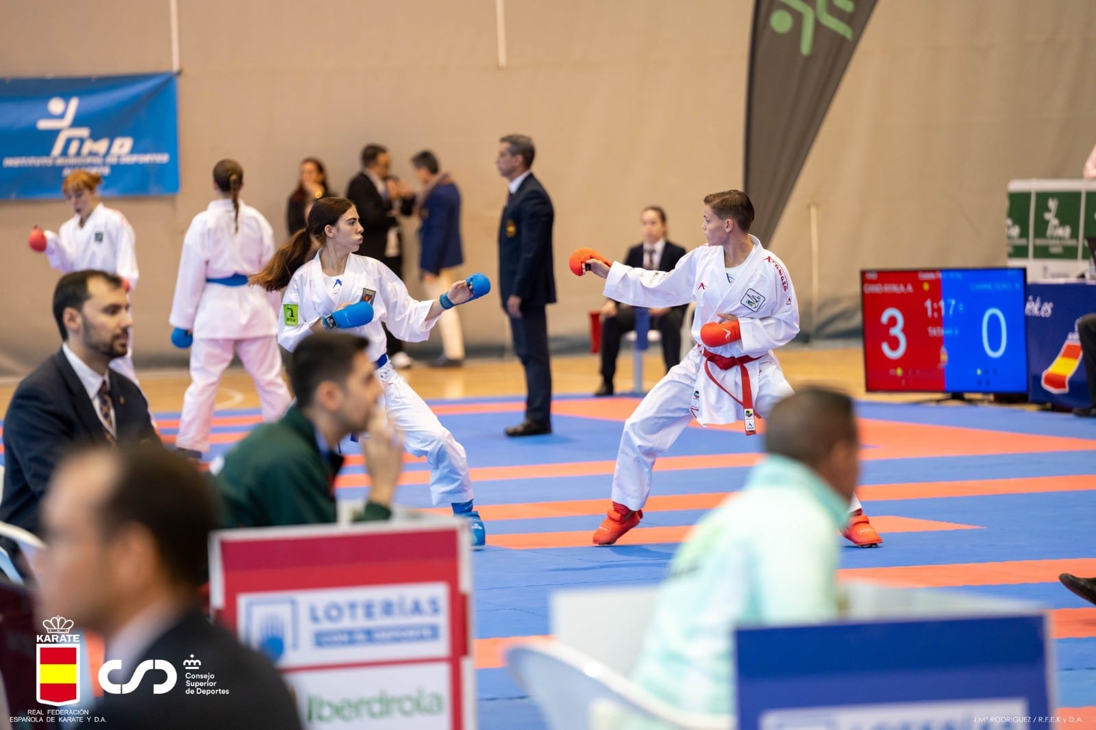 Amelie Yaiza Skiba en uno de los combates disputados en Albacete.