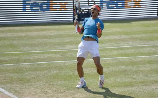 El español, campeón en la hierba de Stuttgart.