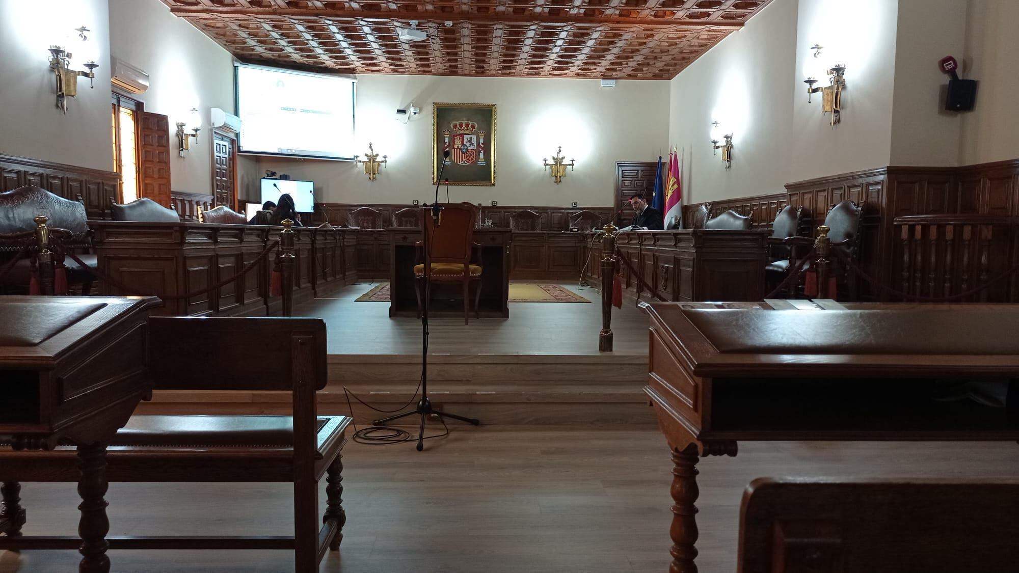 La Audiencia Provincia de Cuenca durante la celebración de un juicio