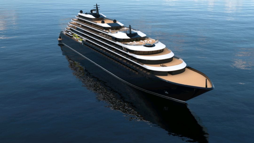 Mini crucero de Lujo que Barreras está construyendo para la cadena Ritz Carlton