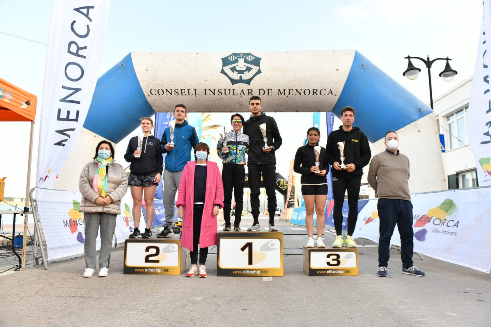 Podium dels 10k de Fornells