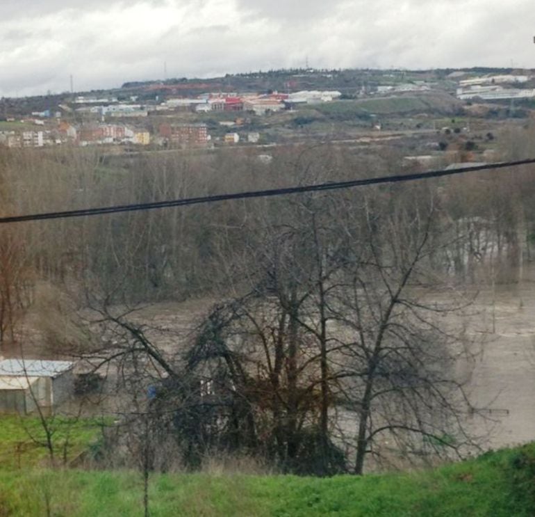 Inundación provocada por el Boeza en Ponferrada