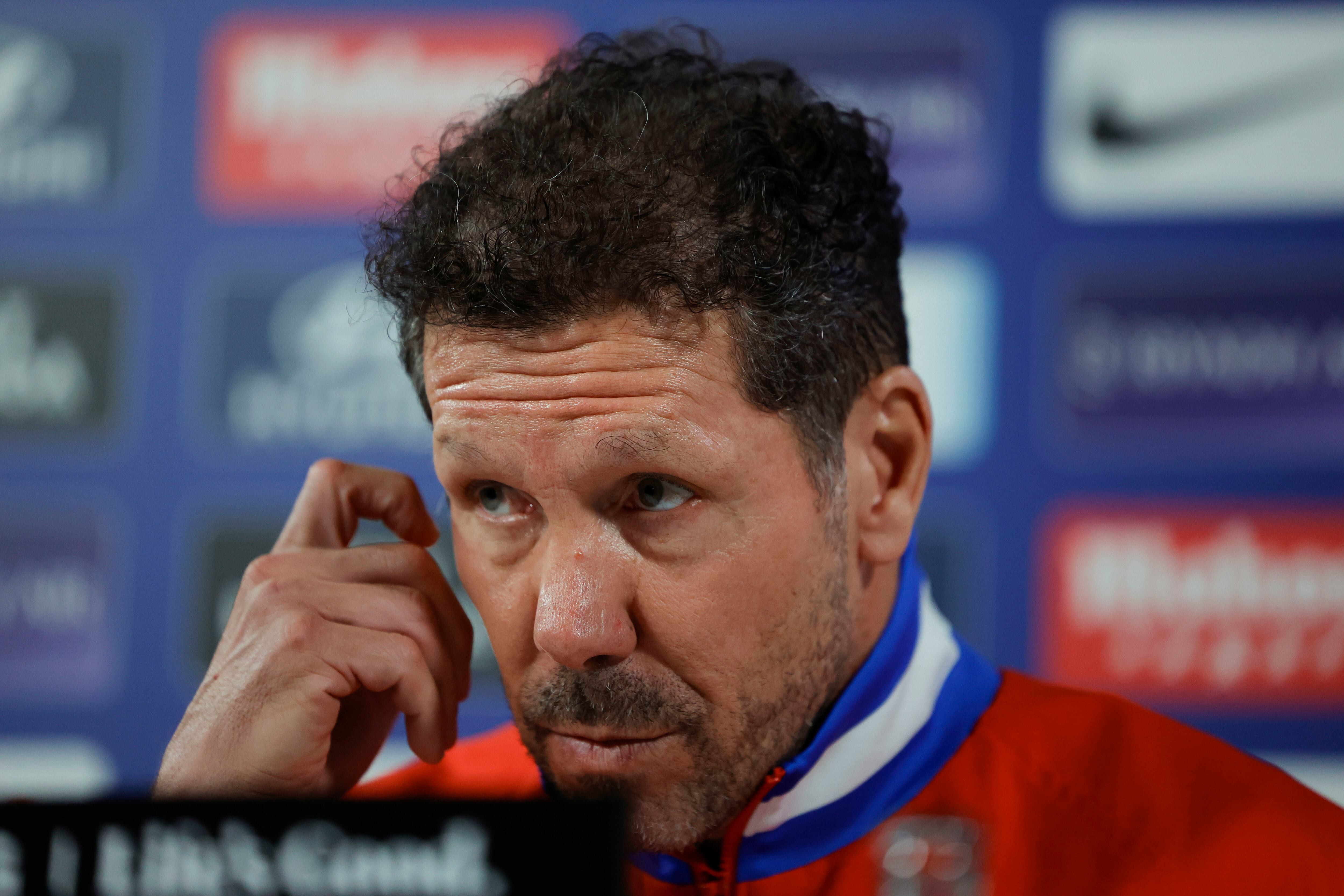 Diego Pablo Simeone, en rueda de prensa antes del Atlético de Madrid-Getafe