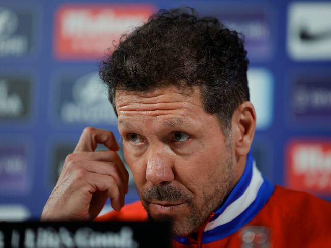 Diego Pablo Simeone, en rueda de prensa antes del Atlético de Madrid-Getafe