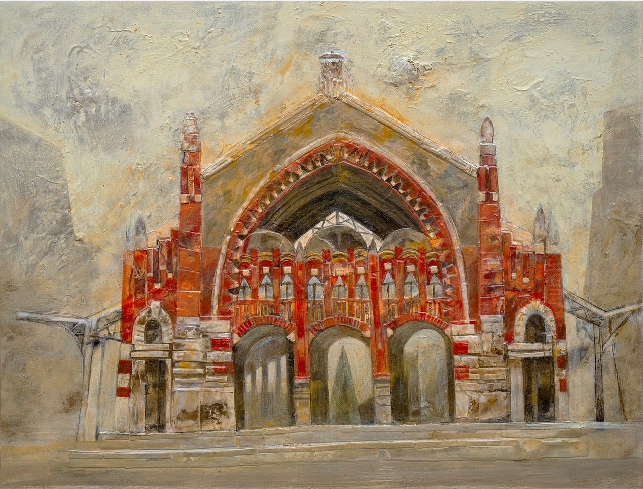 Serigrafía de un cuadro de Horacio Silva, premio del Mercado de Colón