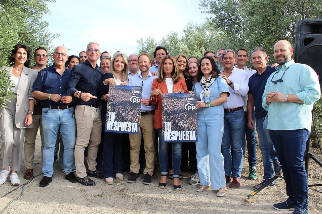 Inicio de la campaña electoral del 9J del PP de Jaén, en Linares.